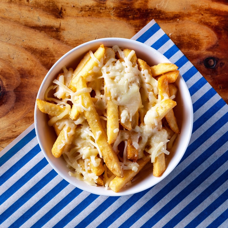 Bowl of cheesy fries